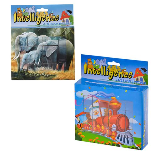 Intelligence Wooden Jigsaw Puzzle 12 Piece Train