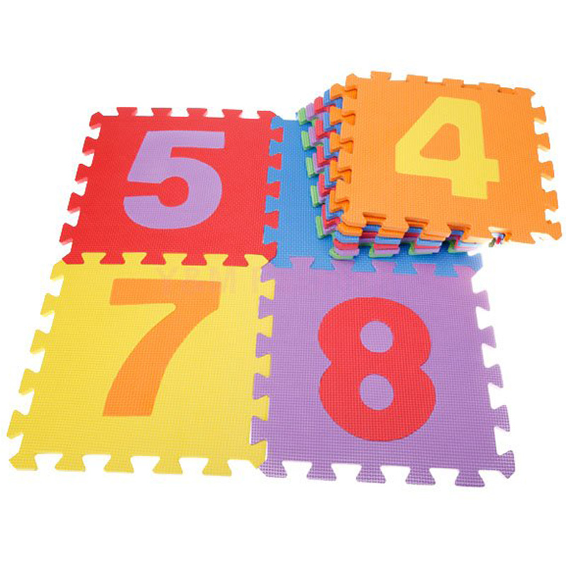 Numbers Foam Floor Puzzle Mats (10 Pieces)
