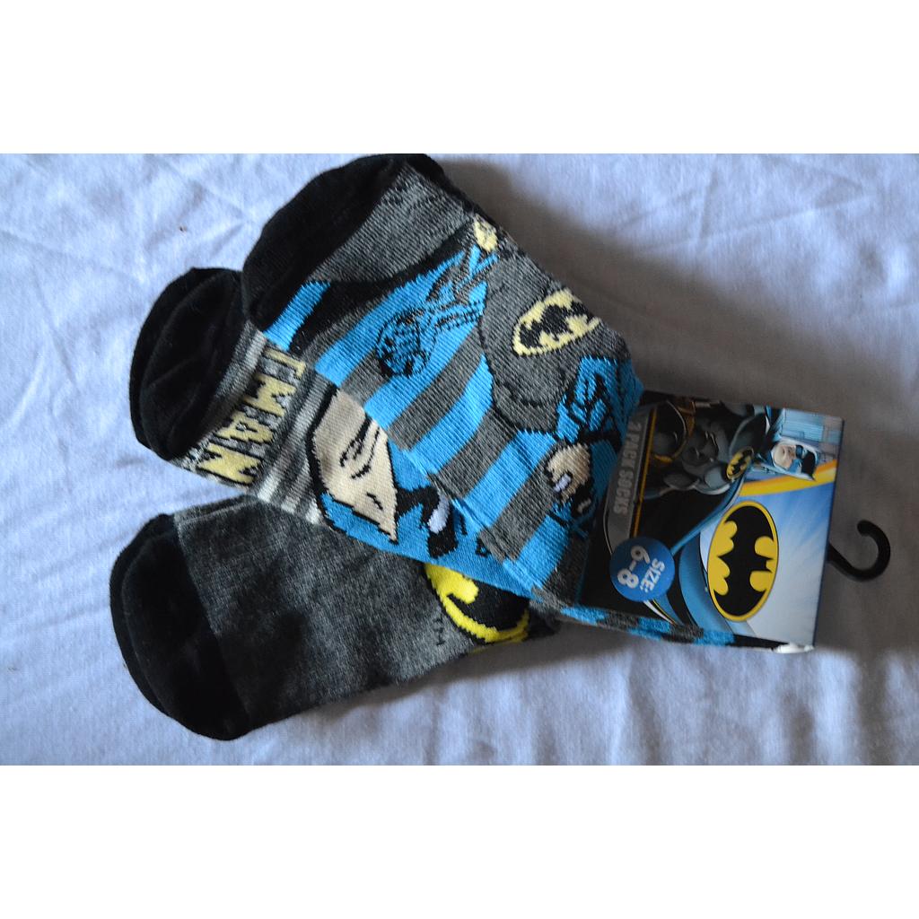 3 Pairs Socks - Batman (age 6 to 8 years)