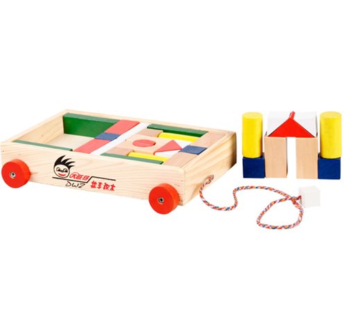 Edu Blocks Wooden Wagon 32 Piece