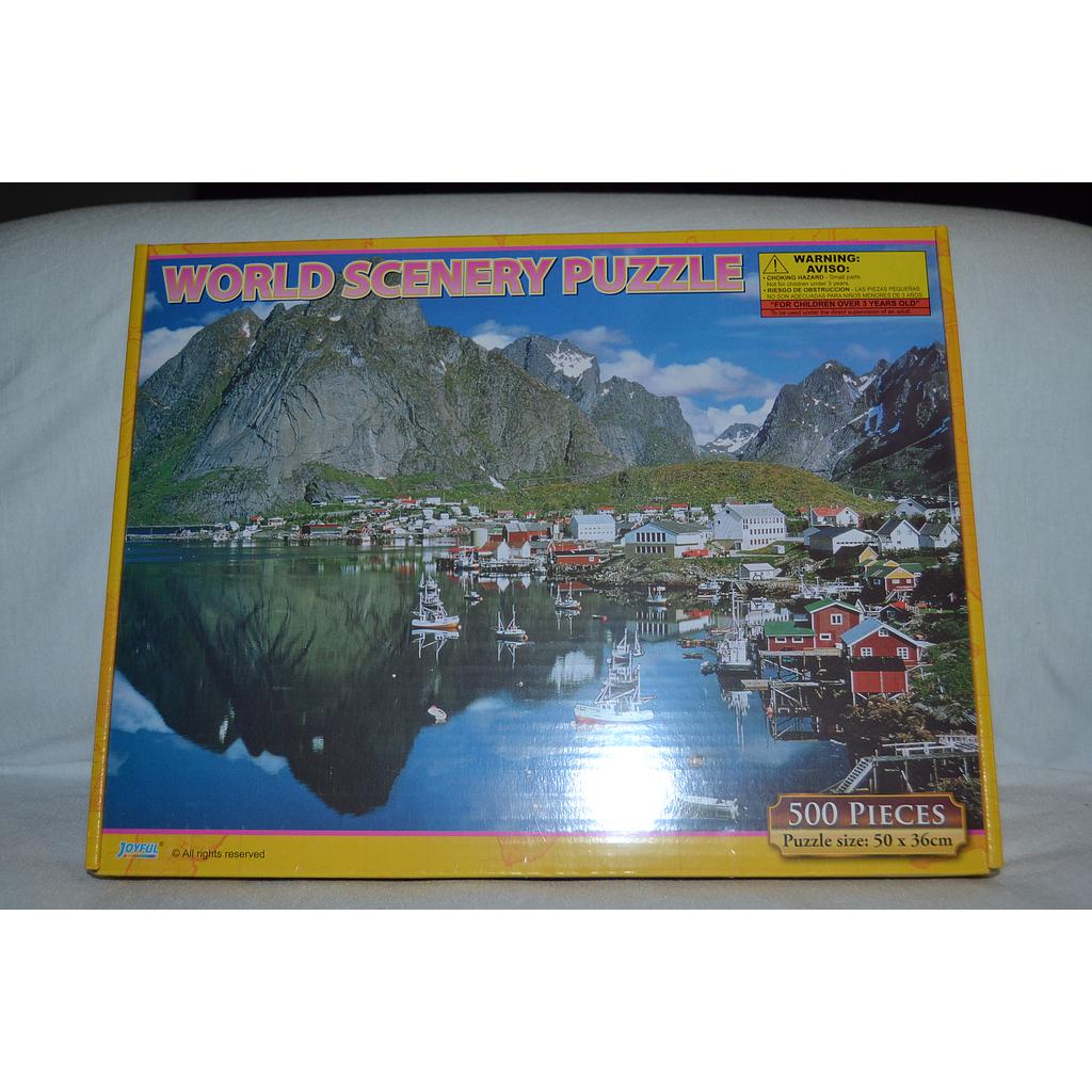 World Scenery 500 Piece Puzzle (Yellow)