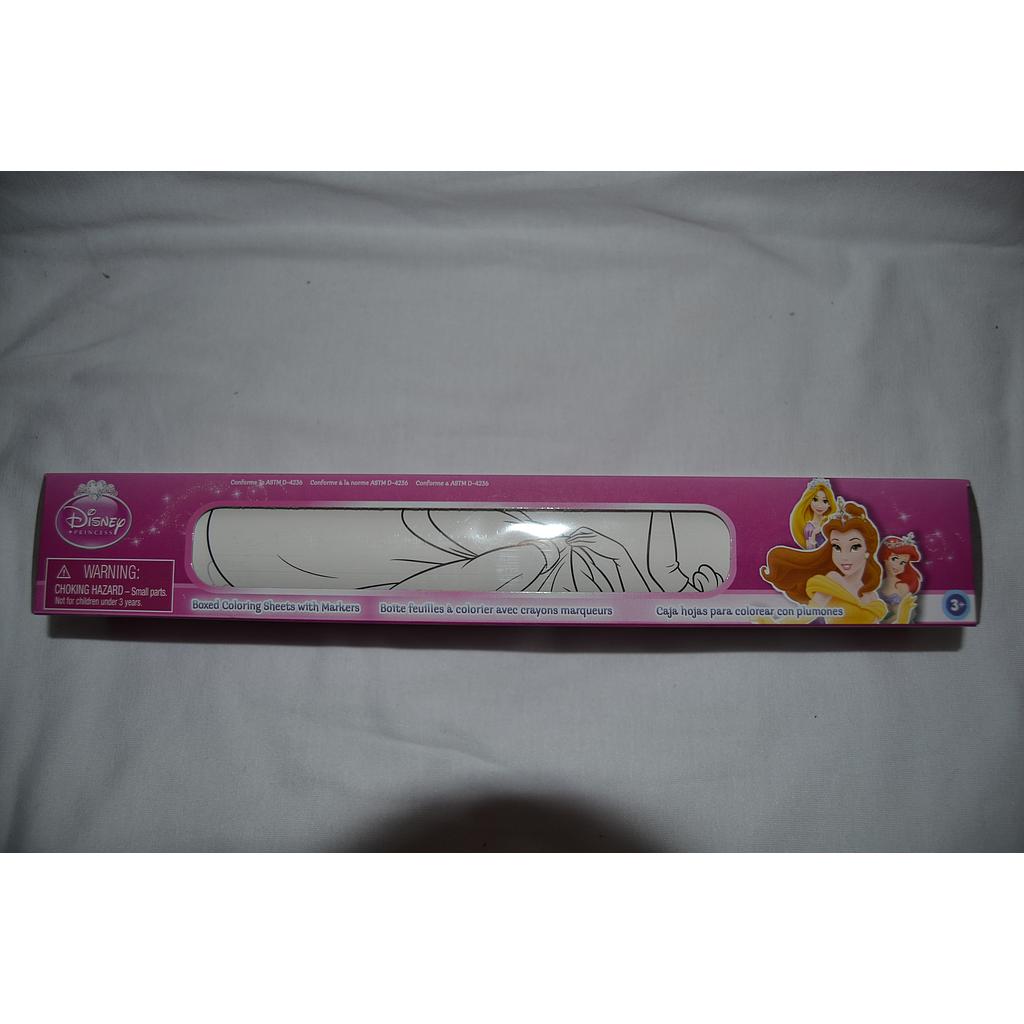 Disney Coloring Poster with Markers - Princess