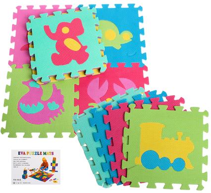 Animal Foam Floor Puzzle Mats (10 Pieces)