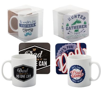 Mug with Coaster Dad