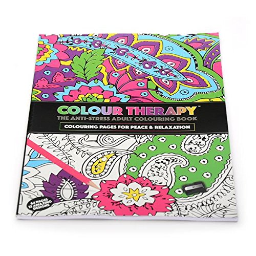 Colour Therapy Colouring Book A4 - Flowers