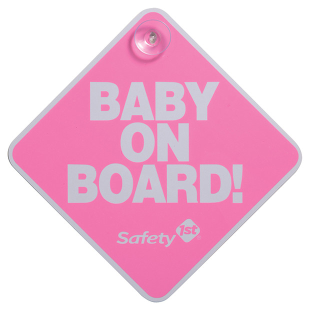 Baby On Board Sign - Pink